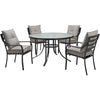 Image of hanover-lavallette-5-piece-4-dining-chairs-and-round-glass-table
