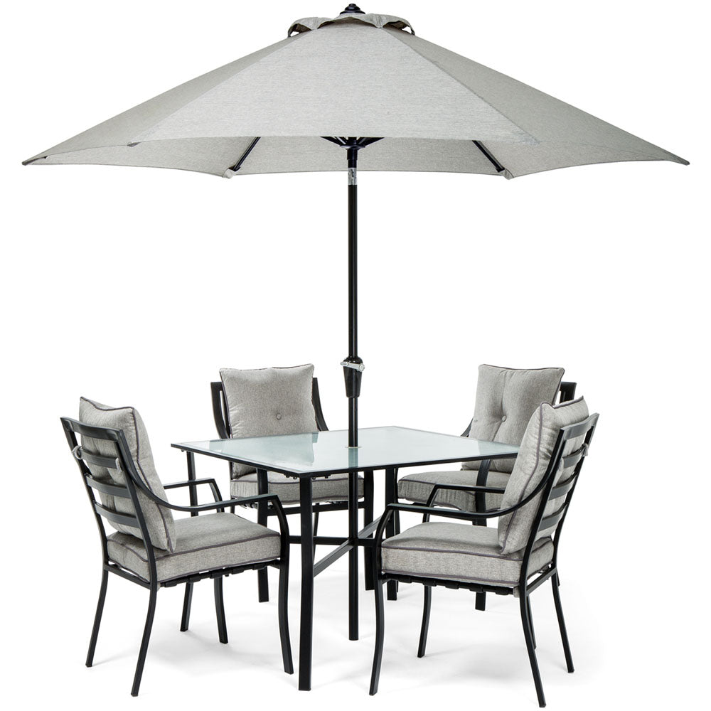 hanover-5-piece-dining-set-4-chairs-square-table-1-umbrella-1-umbrella-base-lavdn5pc-slv-su