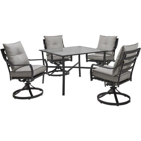 hanover-lavallette-5-piece-4-swivel-dining-chairs-and-square-glass-table-lavdn5pcsw-slv