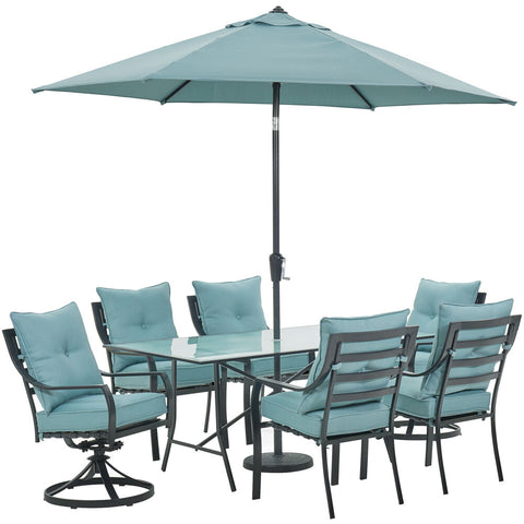 hanover-lavallette-7-piece-4-dining-chairs-2-swivel-chairs-rect.-glass-table-umbrella-and-base-lavdn7pcsw2-blu-su