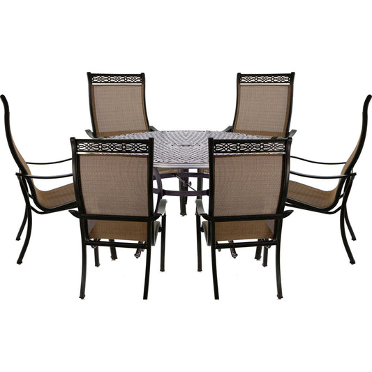 hanover-manor-7-piece-6-sling-dining-chairs-60-inch-round-cast-table-mandn7pcrd