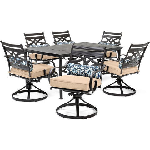 hanover-montclair-7-piece-6-swivel-rockers-40x66-inch-dining-table-mclrdn7pcsqsw6-tan