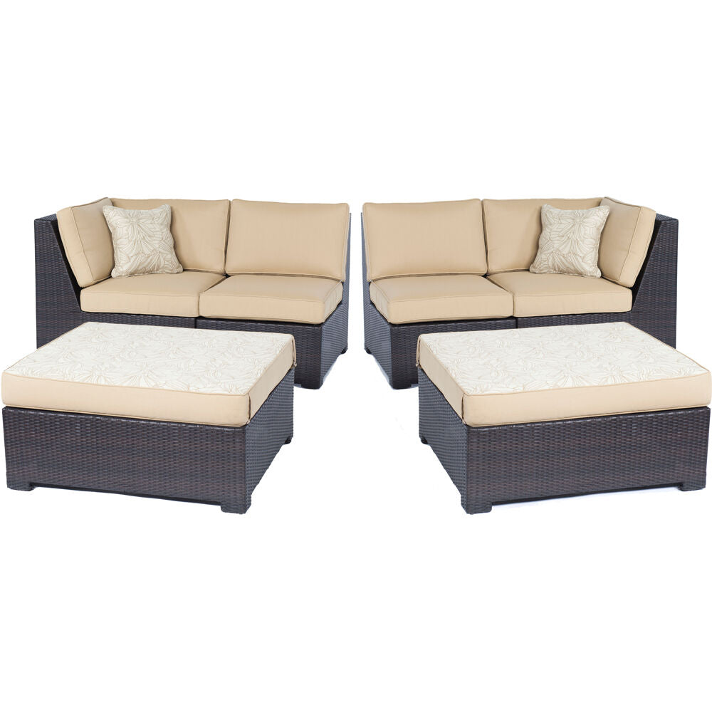 hanover-metro-6-piece-set-2-corner-wedges-2-armless-chairs-and-2-ottomans-with-cushions-metmn6pc-b-tan