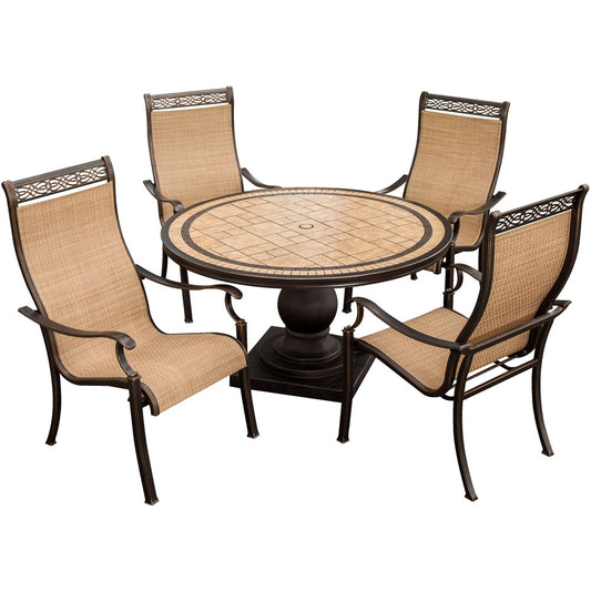 hanover-monaco-5-piece-4-sling-dining-chairs-51-inch-round-tile-top-table-monaco5pc