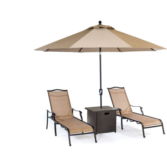 hanover-monaco-3-piece-set-2-sling-chaise-lounges-25-inch-square-umbrella-table-and-umbrella-monchs3pc-sq-su
