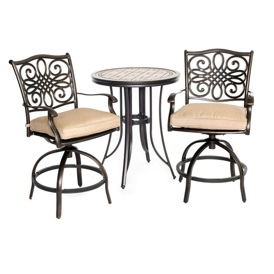 hanover-monaco-3-piece-2-cushion-swivel-counter-height-chairs-30-inch-tile-top-table-36-inch-height-mondn3pcsw-br