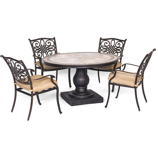 hanover-monaco-5-piece-4-cushion-dining-chairs-51-inch-round-tile-top-table-mondn5pc