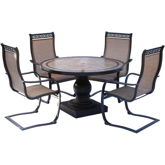 hanover-monaco-5-piece-4-c-spring-chairs-51-inch-round-tile-top-table-mondn5pcsp