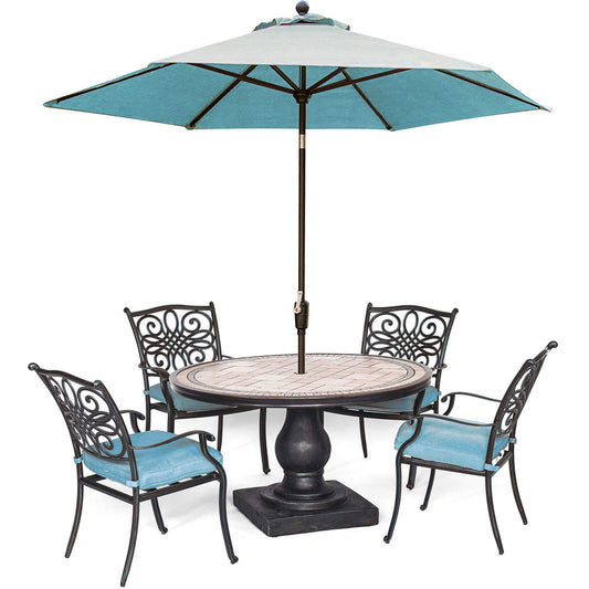hanover-monaco-5-piece-2-cushion-dining-chairs-51-inch-round-tile-top-table-umbrella-mondn5pc-su-b