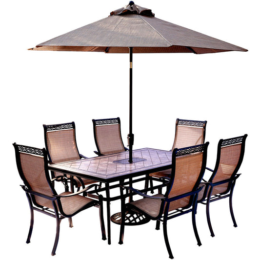 hanover-monaco-7-piece-6-sling-dining-chairs-40x68-inch-tile-top-table-umbrella-base-mondn7pc-su