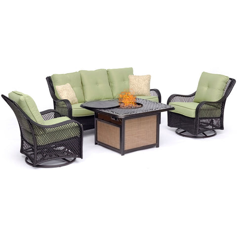 hanover-orleans-4-piece-fire-pit-sofa-2-cushioned-swivel-rockers-cast-top-fire-pit-orl4pccfpsw2-grn