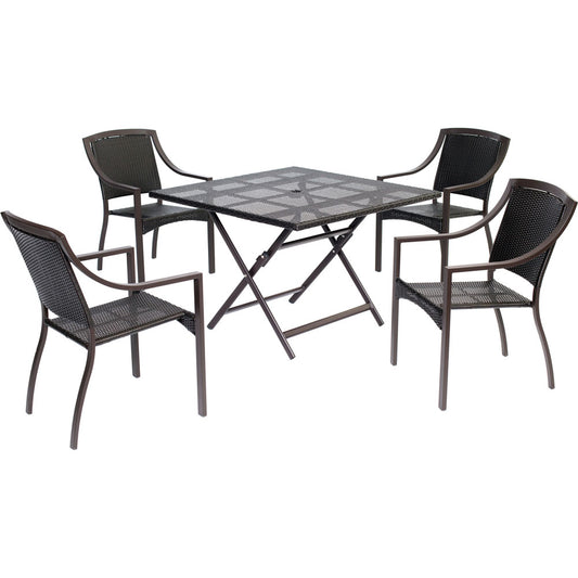 hanover-orleans-5-piece-dining-4-aluminum-square-dining-chairs-square-woven-table-orldn5pcsq-brn