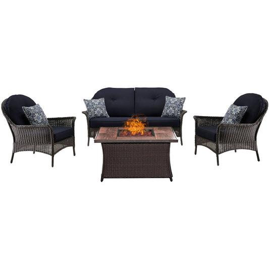 hanover-san-marino-4-piece-fire-pit-set-with-wood-grain-tile-top-smar4pcfp-nvy-wg
