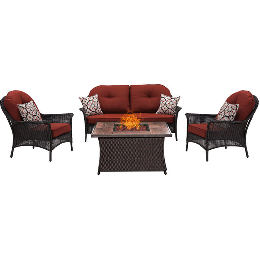 hanover-san-marino-4-piece-fire-pit-set-with-wood-grain-tile-top-smar4pcfp-red-wg