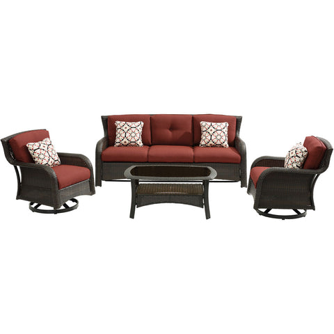 hanover-strathmere-4-piece-sofa-2-swivel-gliders-woven-coffee-table-strath4pcsw-s-red