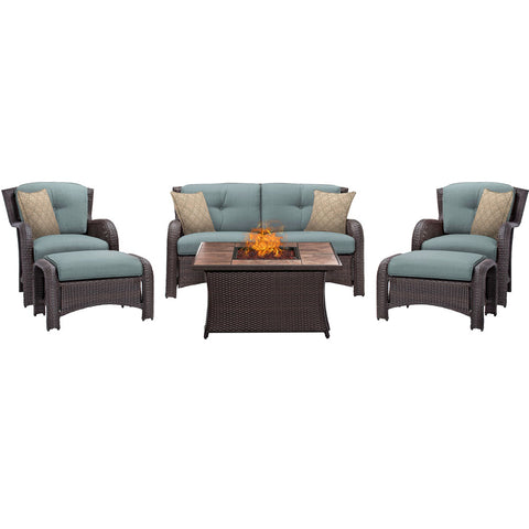 hanover-strathmere-6-piece-fire-pit-set-with-tan-tile-top-strath6pcfp-blu-tn