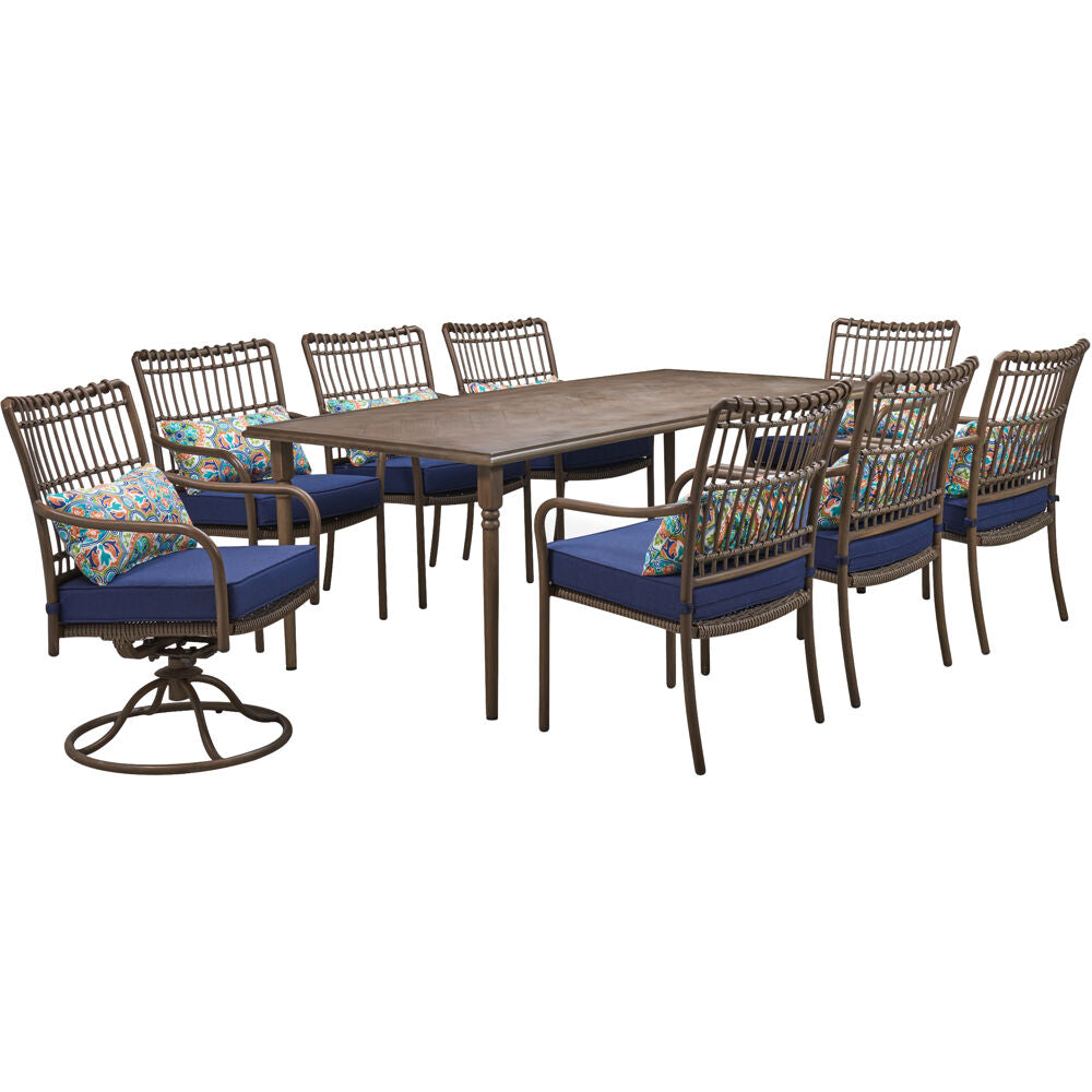 hanover-summerland-9-piece-6-dining-chairs-2-swivel-chairs-and-82x40-inch-rect.-table-sumdn9pcsw2-nvy