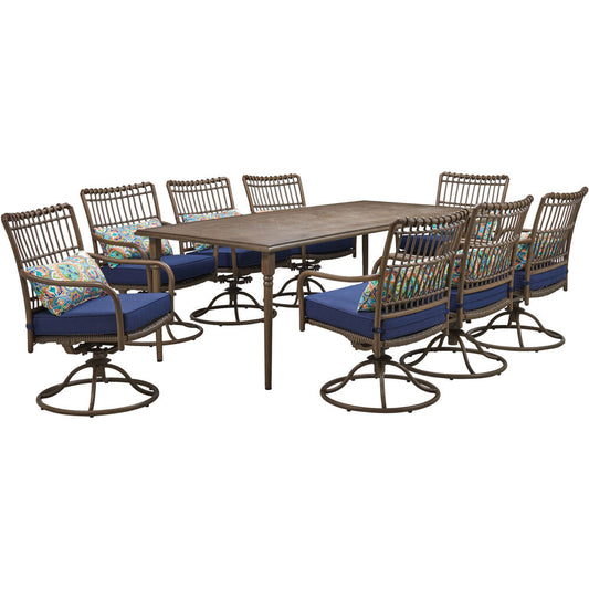 hanover-summerland-9-piece-8-swivel-dining-chairs-and-82x40-inch-rect.-table-sumdn9pcsw8-nvy