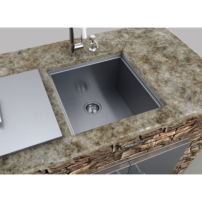 Sunstone 20 x 12 inch insulated basin sink with cover B-SK20 - M&K Grills