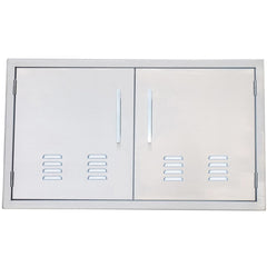 Sunstone 36 inch beveled frame vented double door BA-VDD36 - M&K Grills