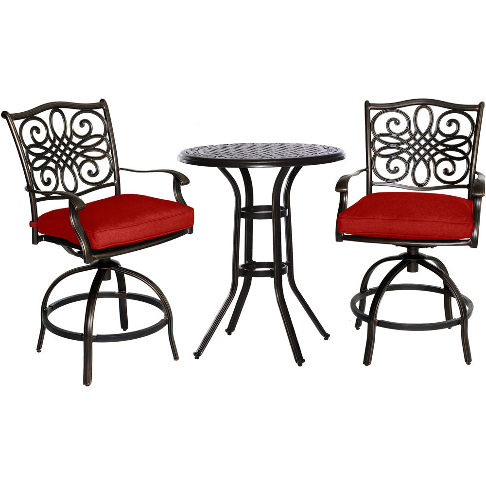 hanover-traditions-3-piece-2-counter-height-swivel-chairs-30-inch-round-cast-table-36-inch-height-trad3pcswbr-red