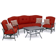 hanover-traditions-4-piece-set-sofa-2-cushion-rockers-cast-top-coffee-table-trad4pcct-red