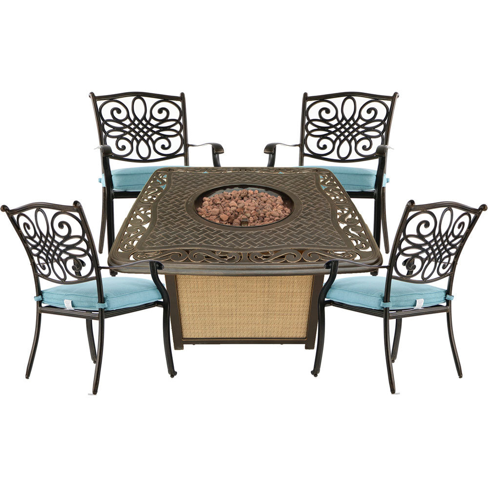 hanover-traditions-5-piece-fire-pit-4-dining-chairs-and-cast-top-fire-pit-trad5pccfp-blu