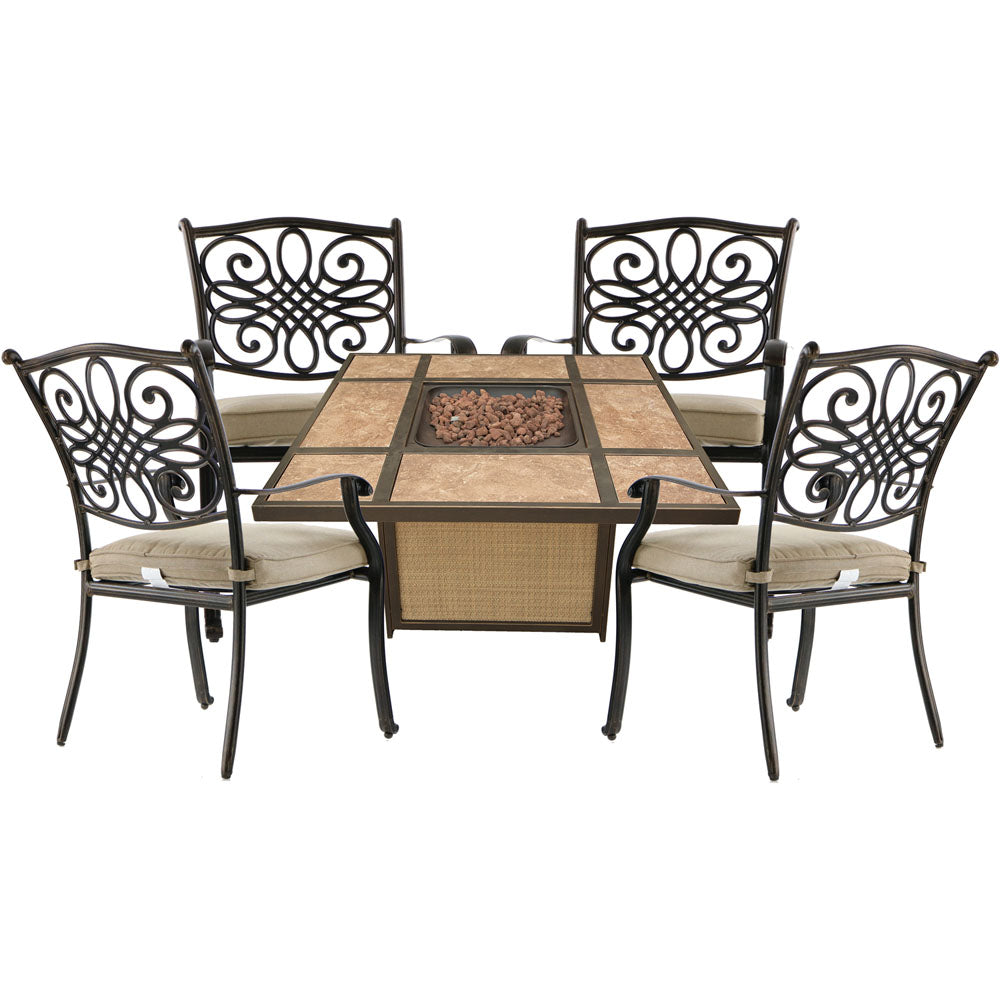 hanover-traditions-5-piece-fire-pit-4-dining-chairs-and-tile-top-fire-pit-trad5pctfp-tan