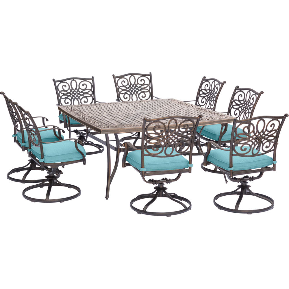 hanover-traditions-9-piece-8-swivel-rockers-60-inch-square-cast-table-trad9pcswsq8-blu