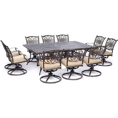 hanover-traditions-11-piece-10-swivel-rockers-60x84-inch-cast-table-traddn11pcsw10