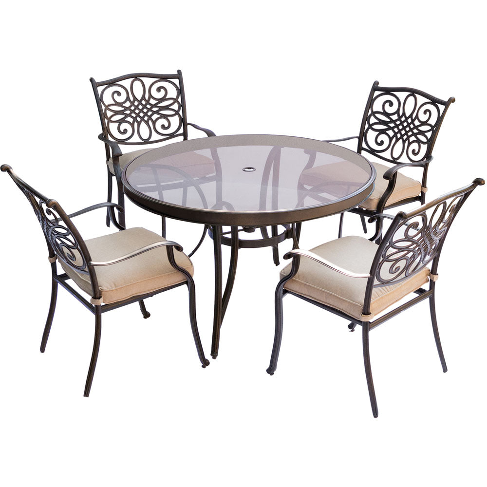 hanover-traditions-5-piece-4-dining-chairs-48-inch-round-glass-top-table-traddn5pcg