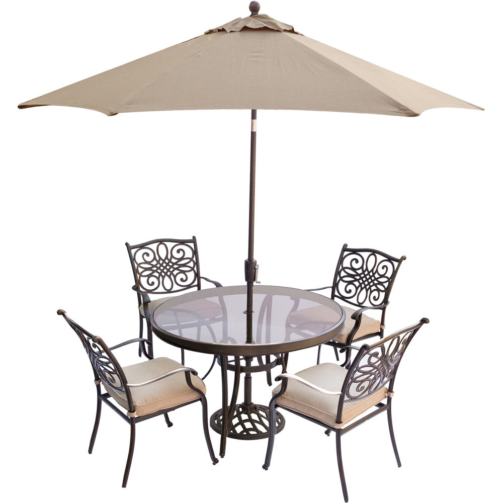 hanover-traditions-5-piece-4-dining-chairs-48-inch-round-glass-top-table-umbrella-base-traddn5pcg-su