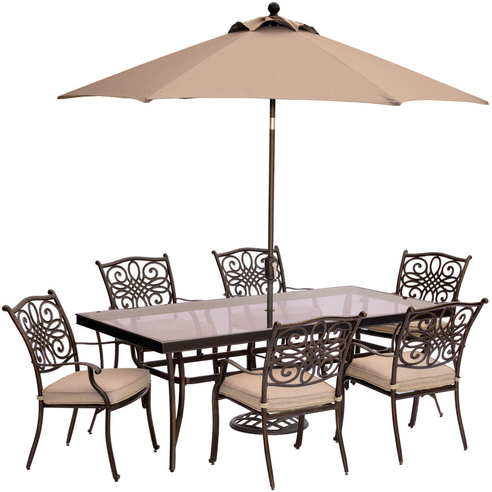 hanover-traditions-7-piece-6-dining-chairs-42x84-inch-glass-top-table-umbrella-base-traddn7pcg-su