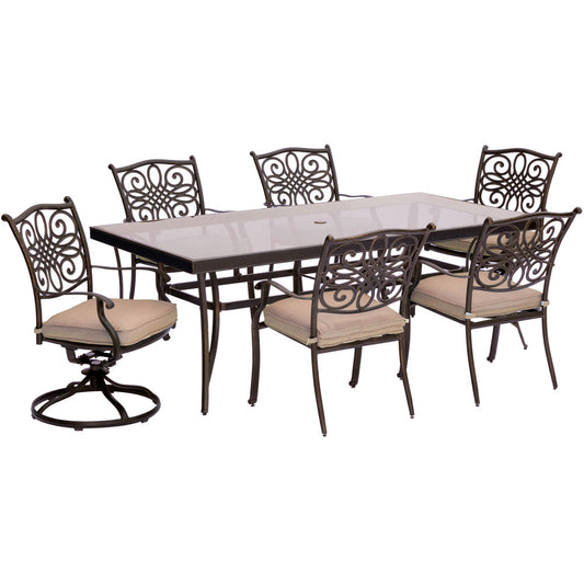 hanover-traditions-7-piece-4-dining-chairs-2-swivel-rockers-42x84-inch-glass-top-table-traddn7pcsw2g
