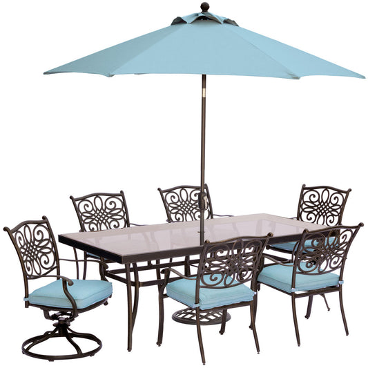 hanover-traditions-7-piece-4-dining-chairs-2-swivel-rockers-42x84-inch-glass-table-umbrella-base-traddn7pcsw2g-su-b