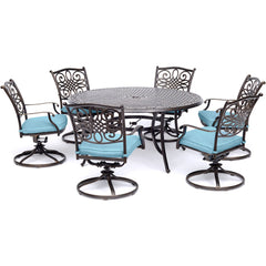 hanover-traditions-7-piece-6-swivel-rockers-60-inch-round-cast-table-traddn7pcswrd6-blu