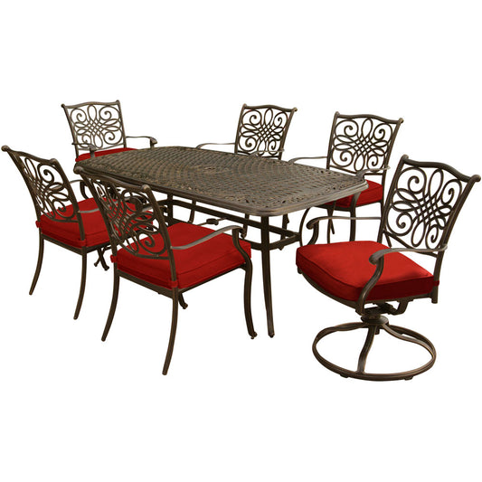 hanover-traditions-7-piece-4-dining-chairs-2-swivel-rockers-38x72-inch-cast-table-traddn7pcsw-red