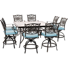 hanover-traditions-9-piece-8-counter-height-swivel-chairs-and-60-inch-square-glass-table-traddn9pcbrsqg-blu