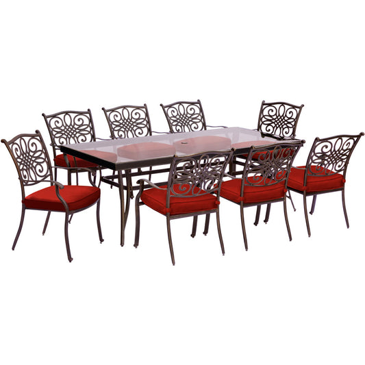 hanover-traditions-9-piece-8-dining-chairs-42x84-inch-glass-top-table-traddn9pcg-red