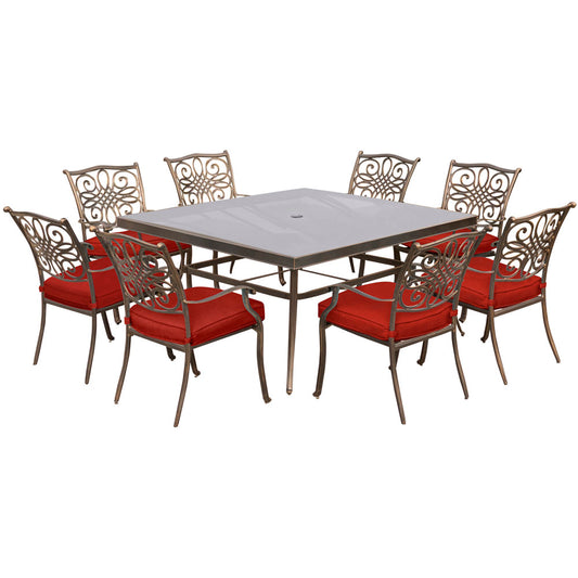 hanover-traditions-9-piece-8-dining-chairs-60-inch-square-glass-top-table-traddn9pcsqg-red