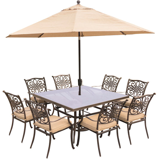 hanover-traditions-9-piece-8-dining-chairs-60-inch-square-glass-top-table-umbrella-base-traddn9pcsqg-su