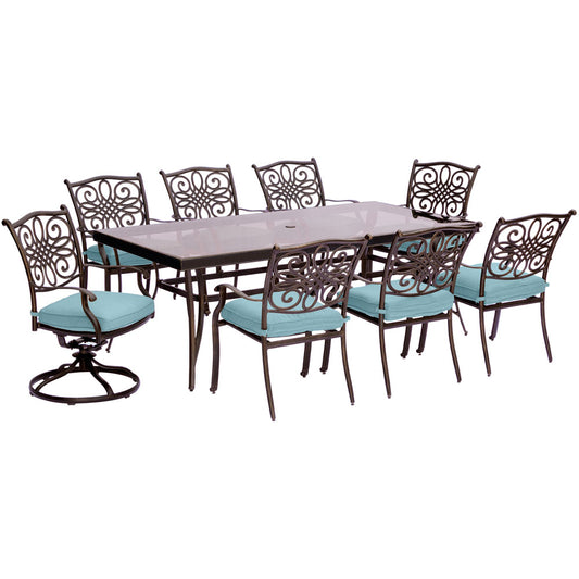 hanover-traditions-9-piece-6-dining-chairs-2-swivel-rockers-42x84-inch-glass-top-table-traddn9pcsw2g-blu