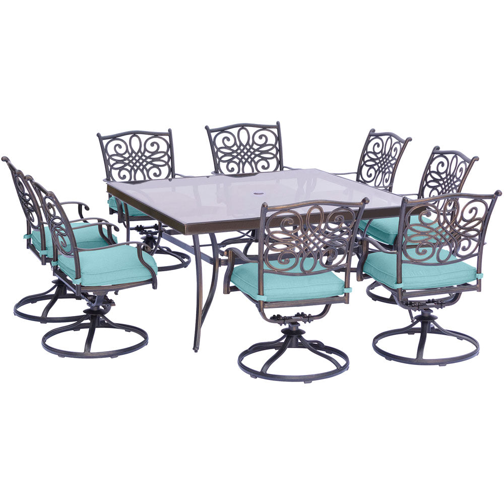 hanover-traditions-9-piece-8-swivel-rockers-60-inch-square-glass-top-table-traddn9pcswsqg-blu