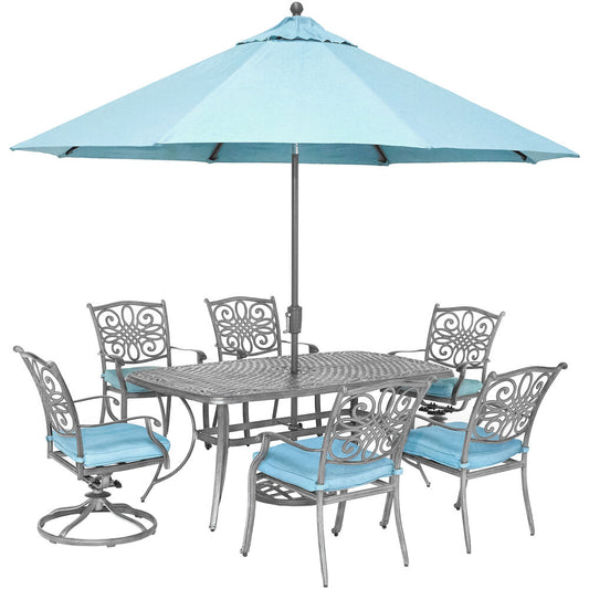 hanover-traditions-7-piece-4-dining-chairs-2-swivel-rockers-38x72-inch-cast-table-umbrella-and-base-traddng7pcsw2-su-b