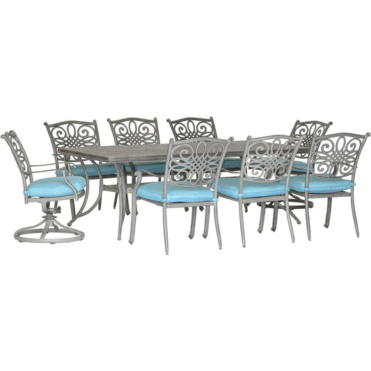 hanover-traditions-9-piece-6-dining-chairs-2-swivel-rockers-42x84-inch-cast-table-traddng9pcsw2-blu