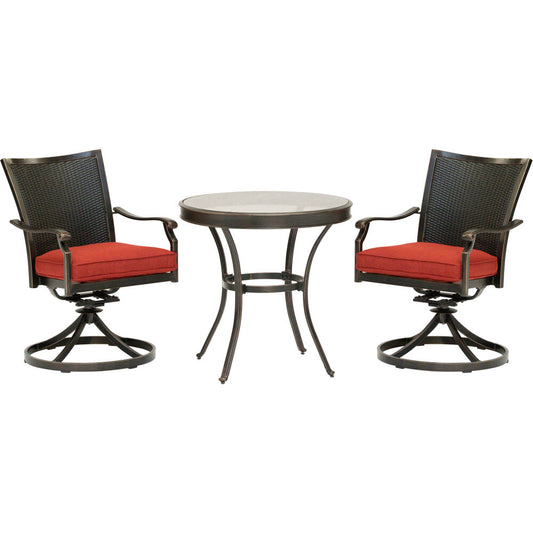 hanover-traditions-3-piece-2-wicker-back-swivel-rockers-30-inch-round-glass-table-traddnwb3pcswg-red