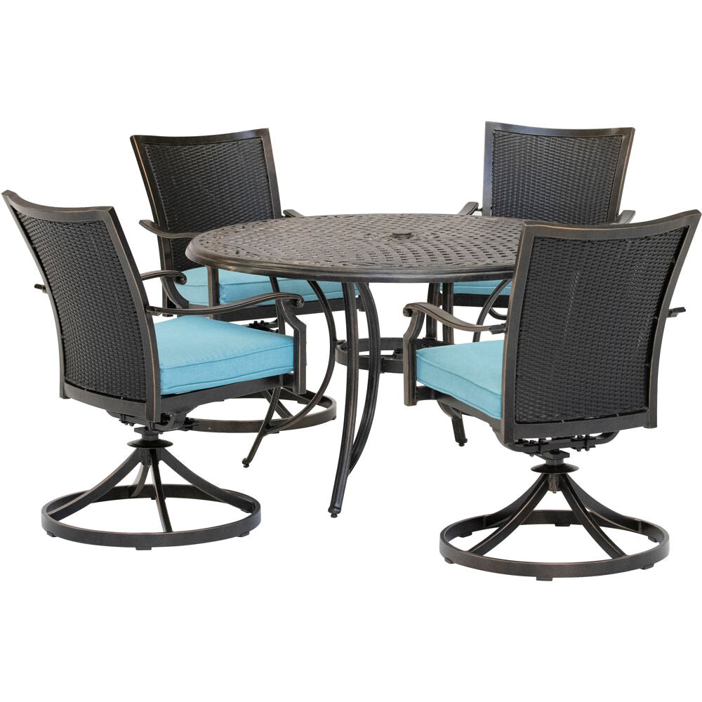 hanover-traditions-5-piece-4-wicker-back-swivel-rockers-48-inch-round-cast-table-traddnwb5pcswc-blu