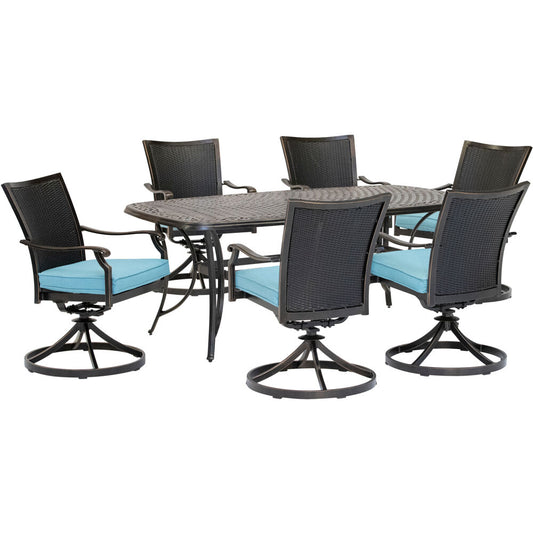 hanover-traditions-7-piece-6-wicker-back-swivel-rockers-38x72-inch-cast-table-traddnwb7pcswc-blu