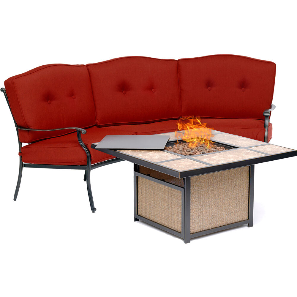 hanover-traditions-2-piece-fire-pit-tile-top-fire-pit-crescent-sofa-tradtile2pcfp-red